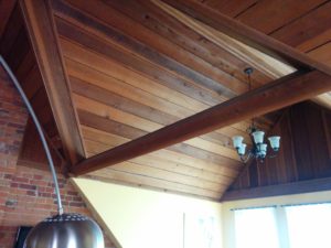 Natural Wood Ceiling- Toronto Home Painting - House Painters, CAM Painters