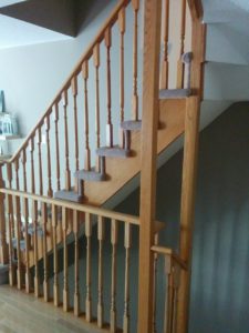 Stair Railing in Toronto Home - House Painters, CAM Painters