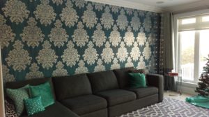 Wallpaper Installation & Home Painters in Toronto - CAM Painters, during project
